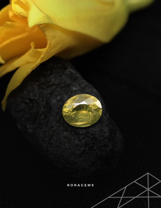Top quality Zircon Gemstone Yellow Green from Ceylon - Rora gems