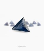 Custom Triangle Cut Natural Blue Sapphires – Special Order by Roragems